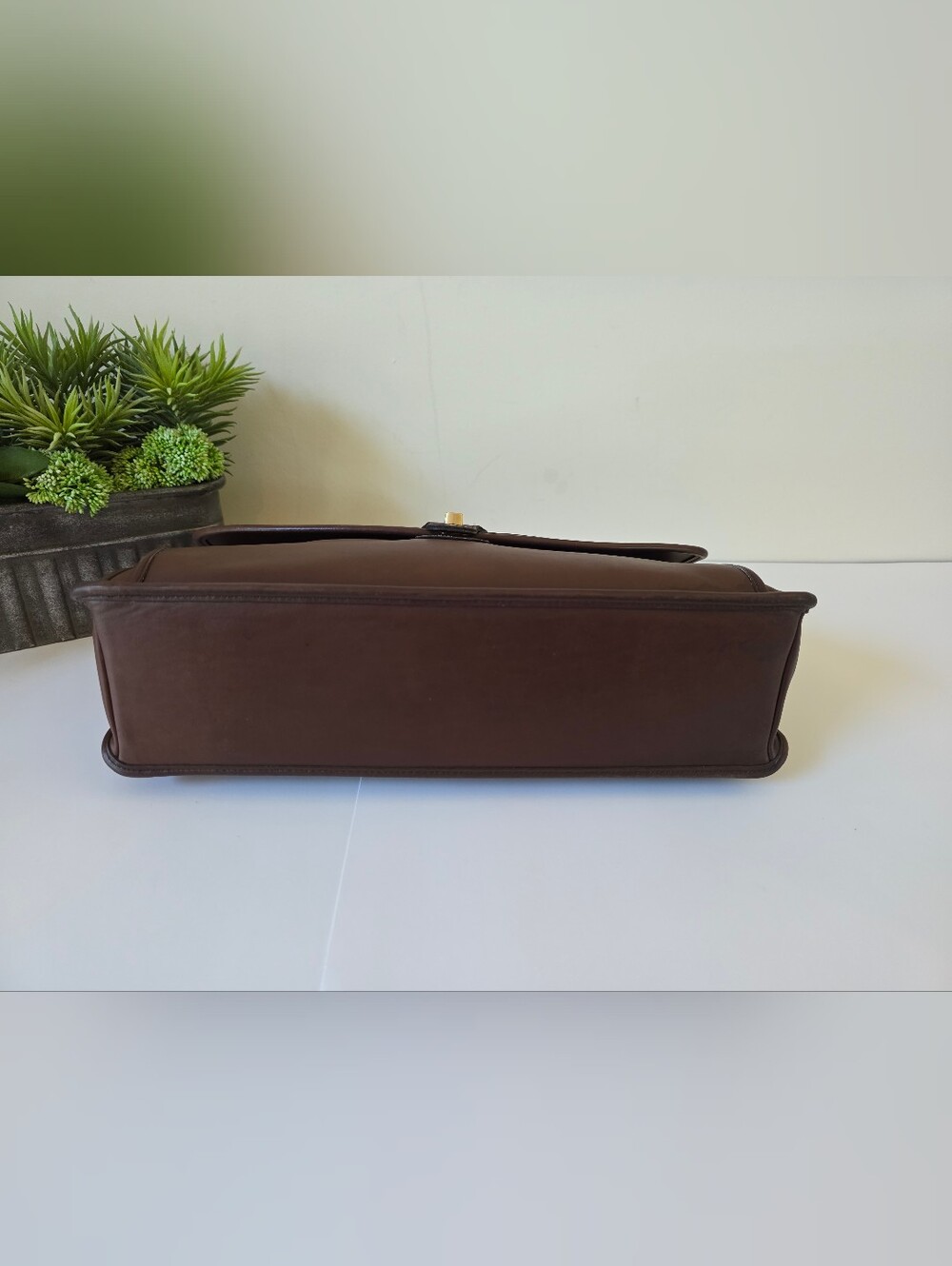 Vintage Coach Beekman Mahagony Briefcase Messenger Laptop Bag USA 1997 - Picture 8 of 16